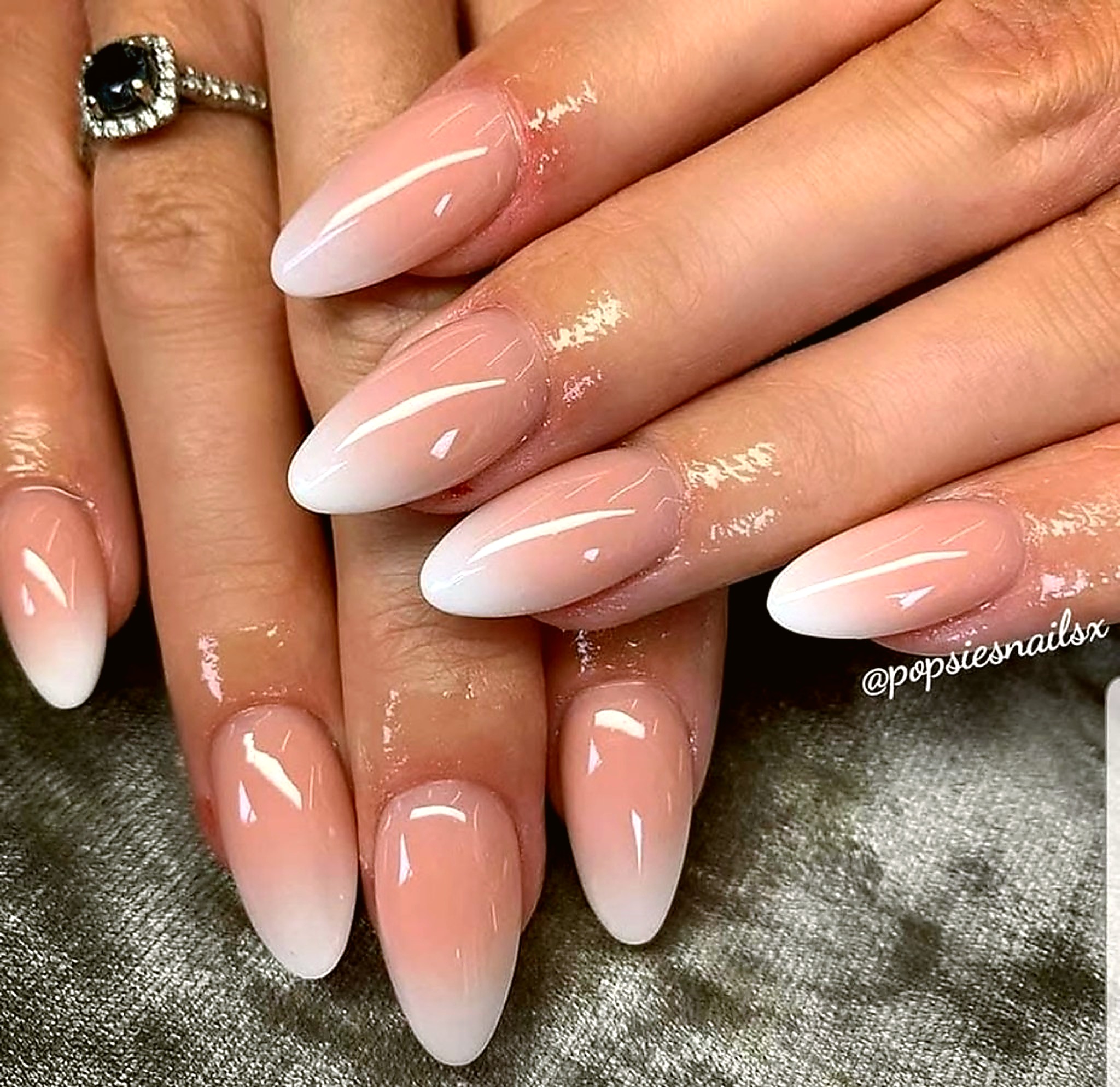 Baby boomer ombre nails by Popsiesnails